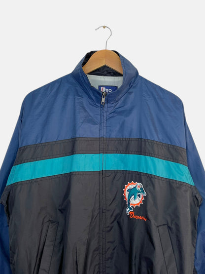 90's Dolphins Embroidered Pro Player Vintage Jacket Size M-L