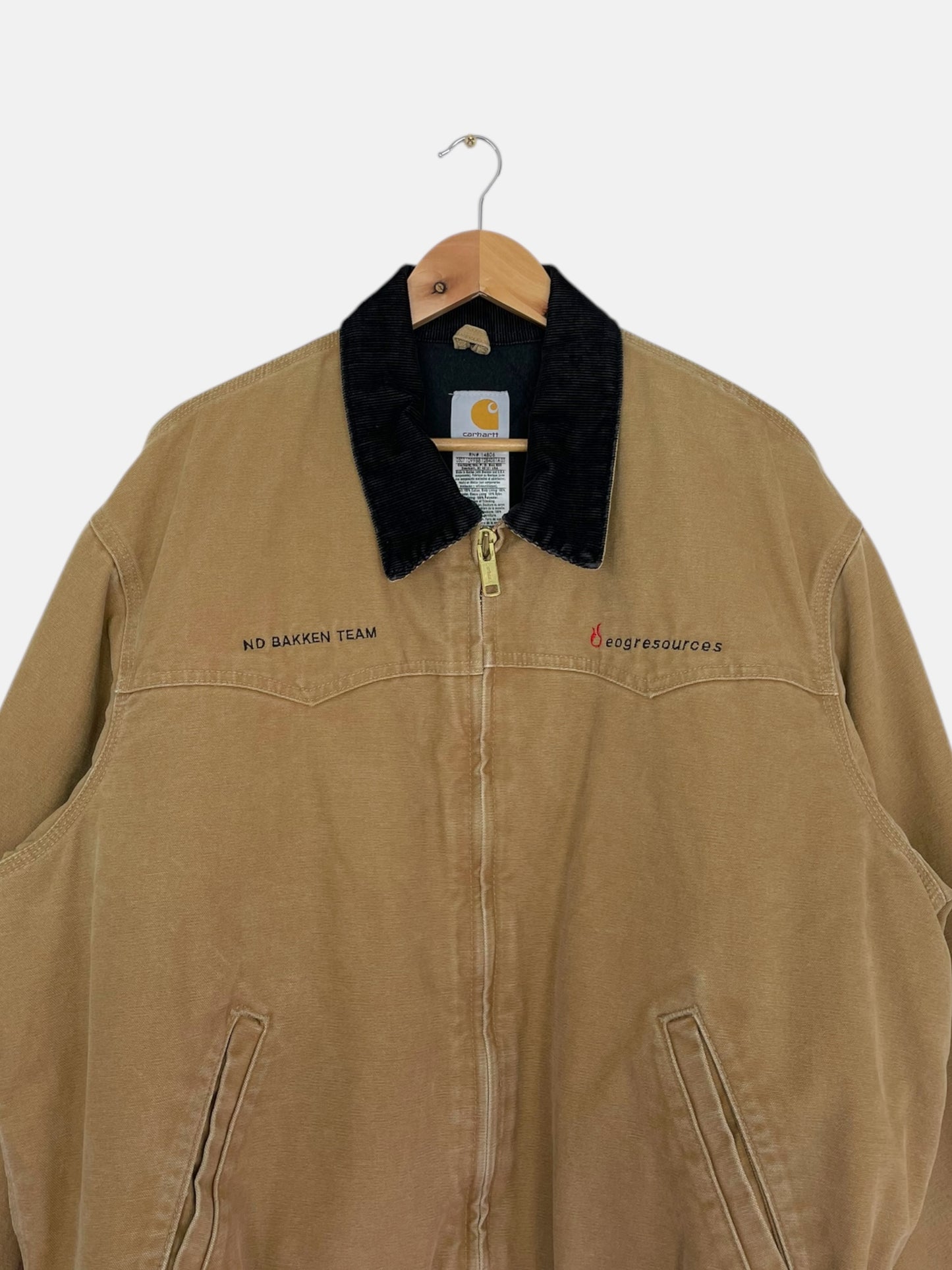 90's Carhartt Embroidered "EOG Resources" Vintage Jacket Size 2XL-3XL