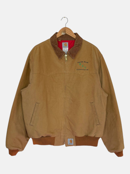 90's Carhartt Embroidered "Ceredo Dock" Vintage Jacket Size XL