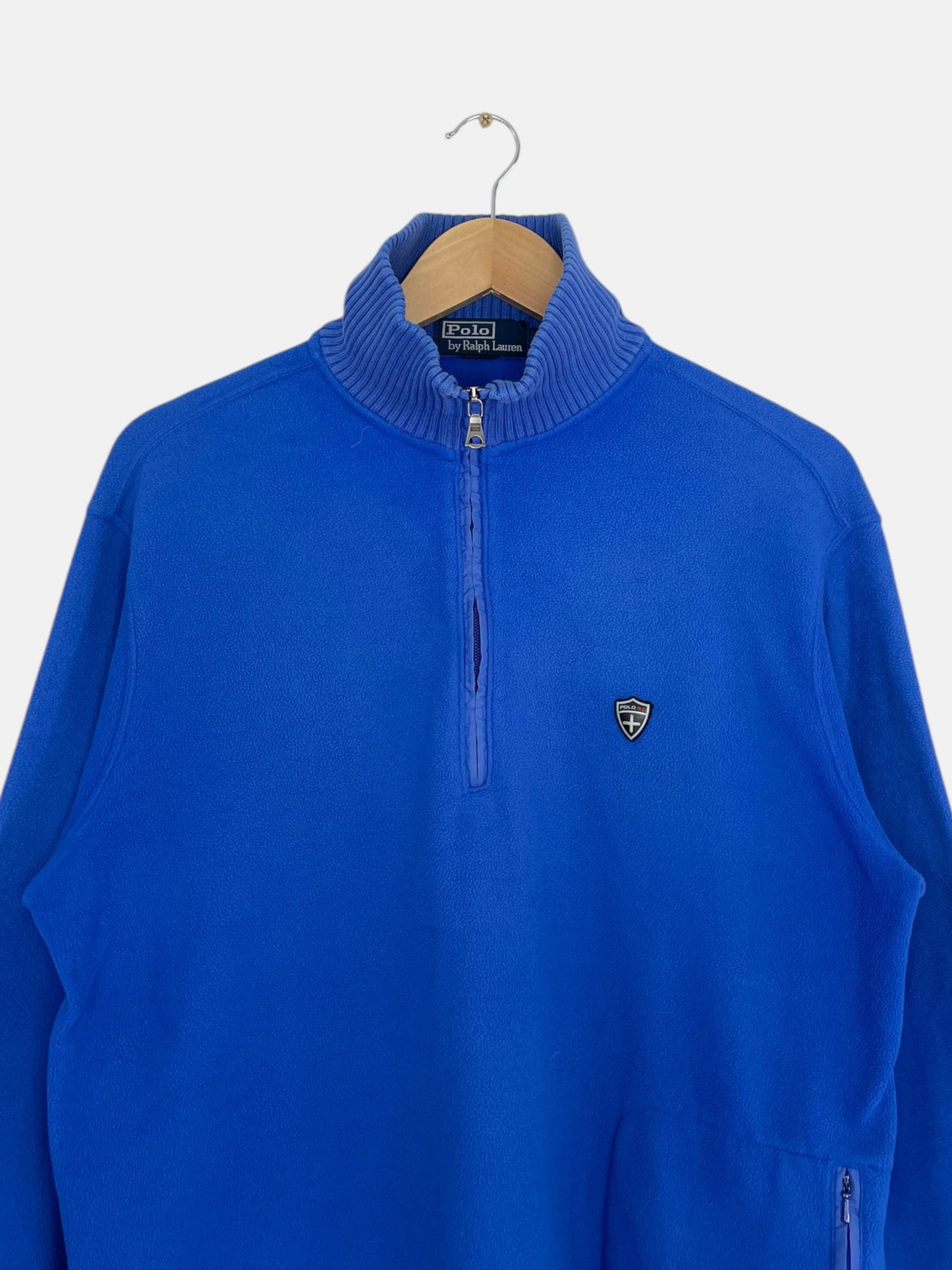 90's Ralph Lauren Vintage Fleece Quarter-zip Sweatshirt Size L