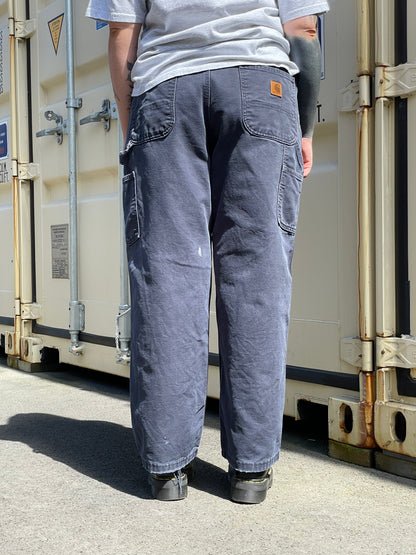 90's Carhartt Dungaree Fit Vintage Canvas Pants Size 38x30