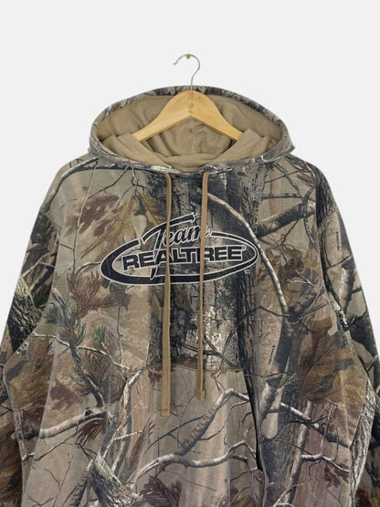 90's Team Realtree Vintage Hooded Sweatshirt Size XL-2XL