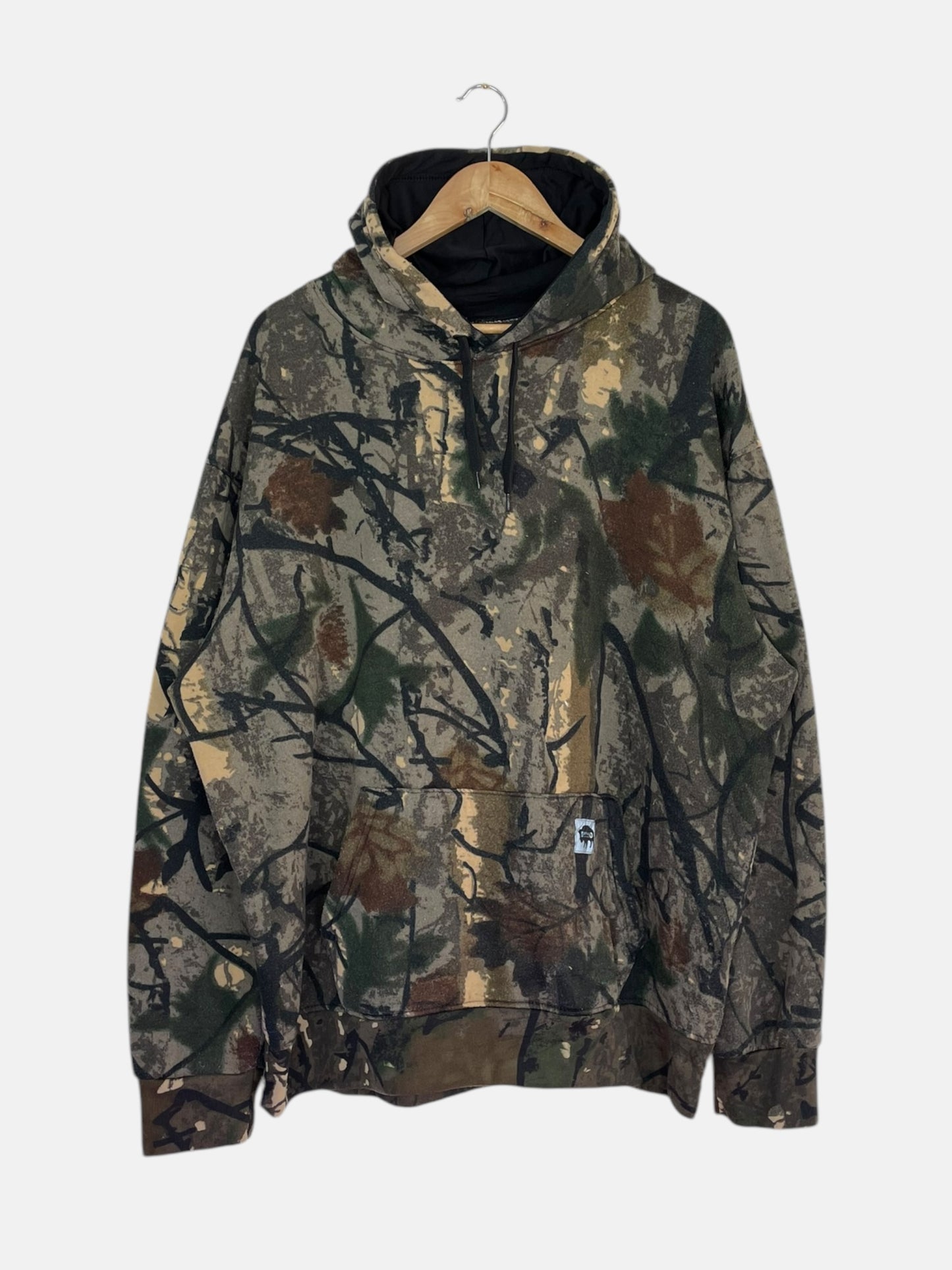 90's Realtree Camo Buffalo Outdoors Vintage Hooded Sweatshirt Size 2XL-3XL