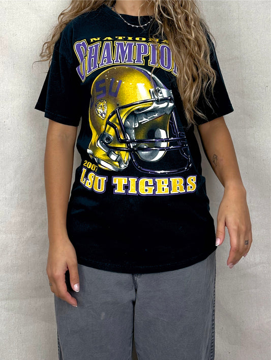 LSU Tigers Football Vintage T-Shirt Size 8-10