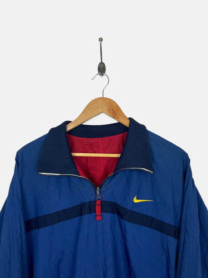 90's Reversible Nike Embroidered Vintage Quarterzip Jacket Size 10-12