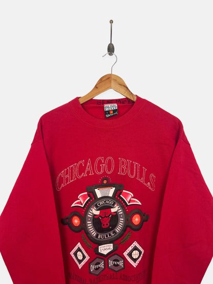 1991 Chicago Bulls NBA USA Made Vintage Sweatshirt Size 8