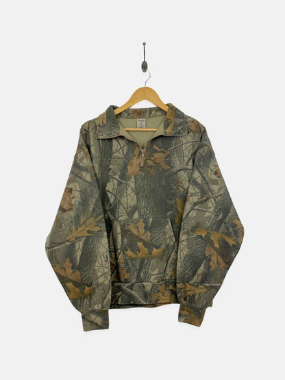 90's Realtree Camo Vintage Quarterzip Sweatshirt Size M-L