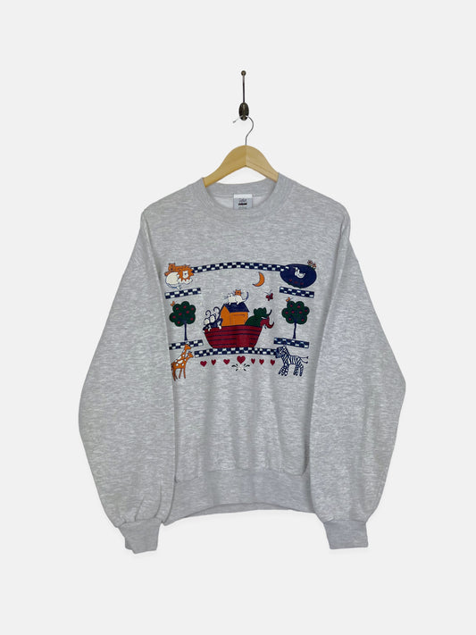 90's Animals USA Made Vintage Sweatshirt Size 14-16