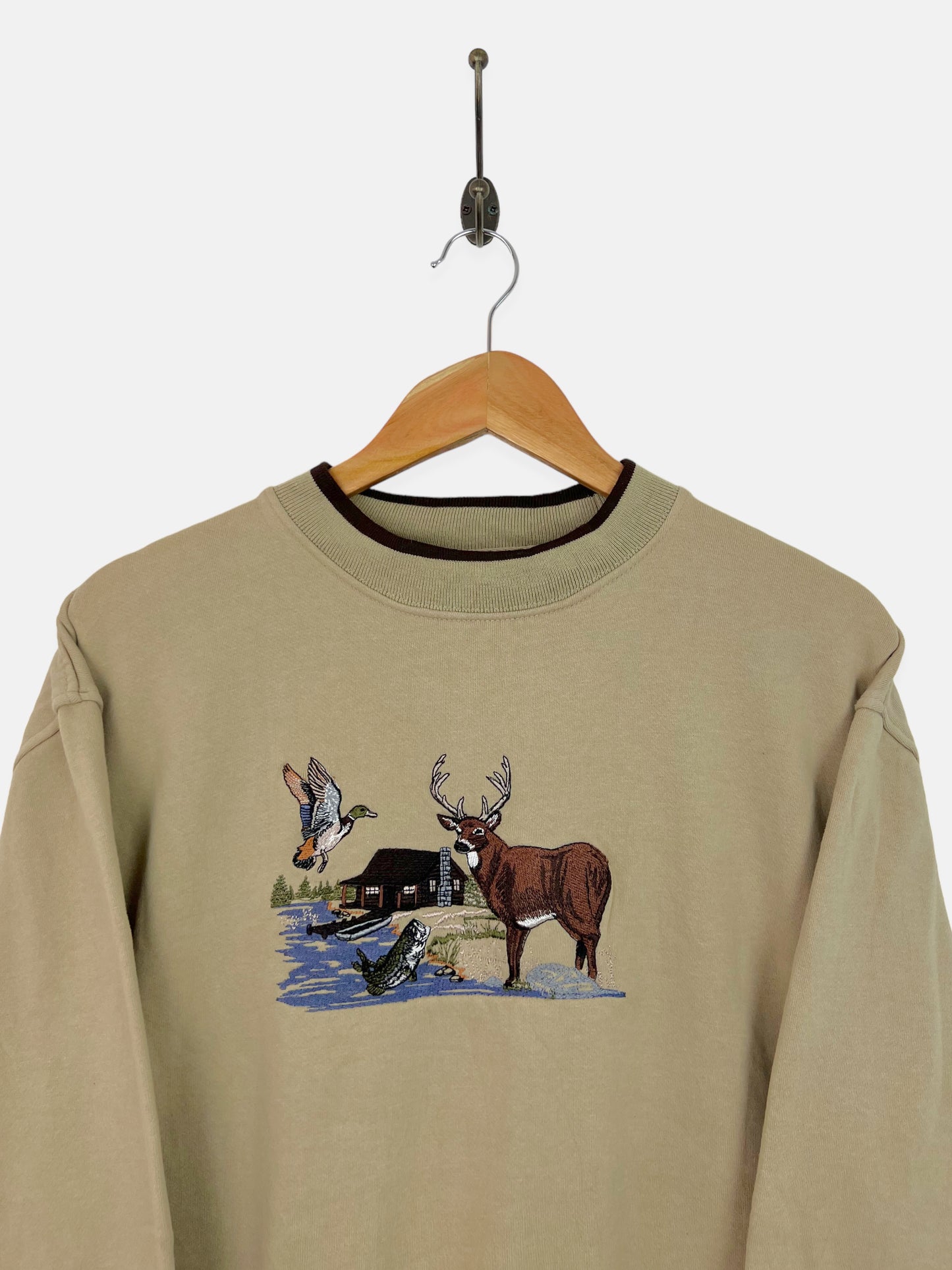 90's Big Buck Embroidered Vintage Sweatshirt Size 8-10