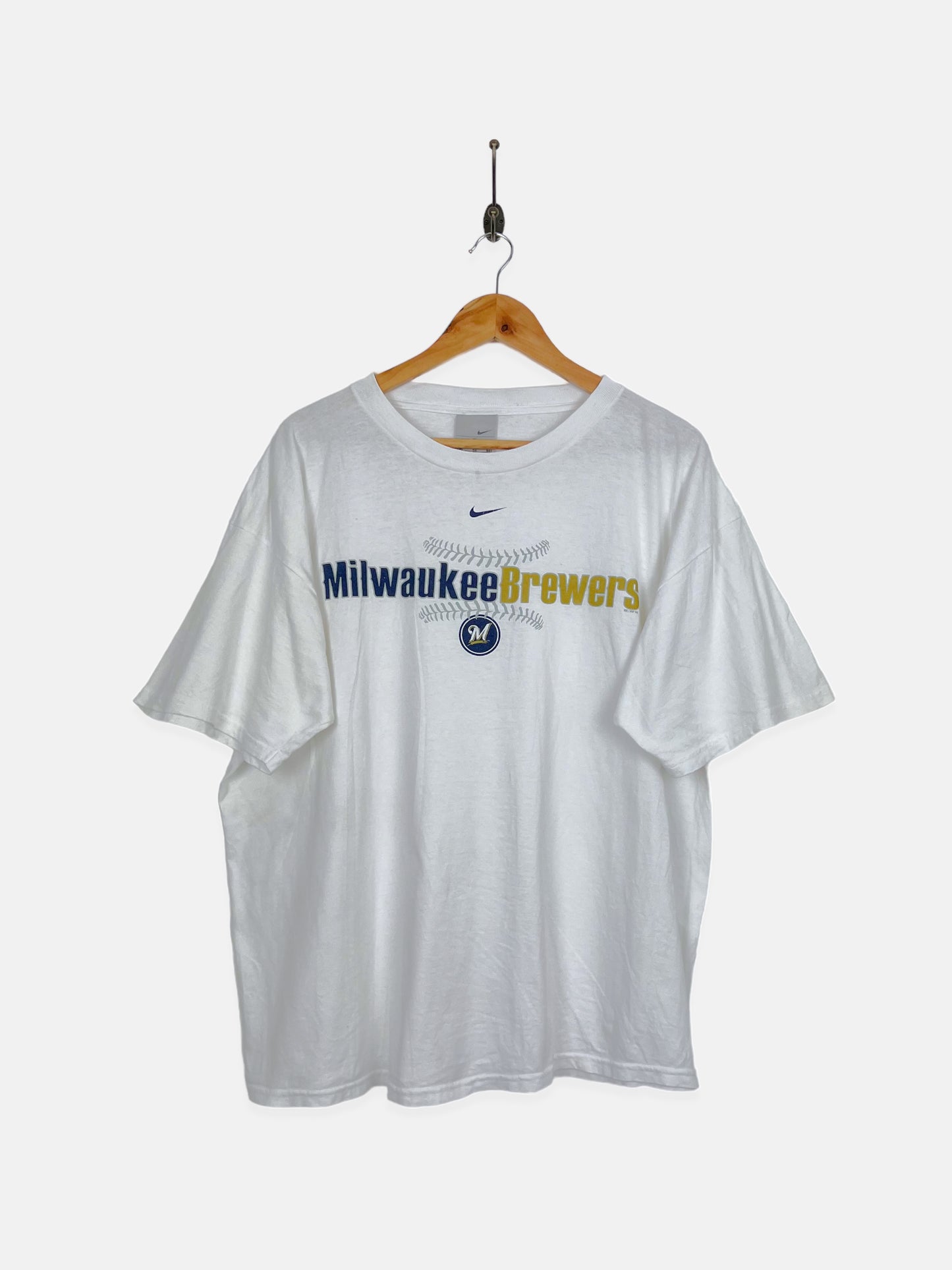 Nike Milwaukee Brewers Vintage T-Shirt Size L-XL