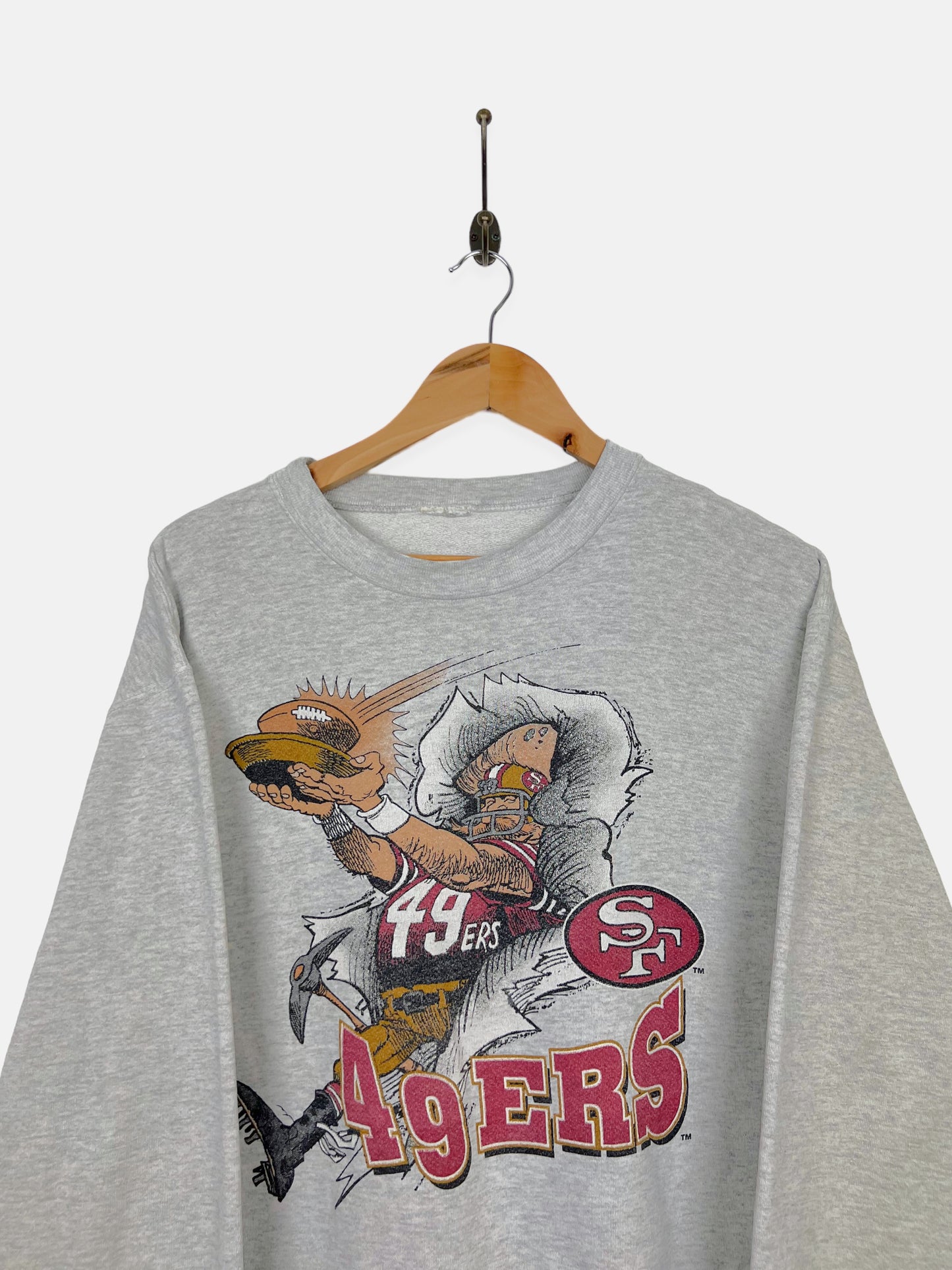 90's San Francisco 49ers NFL USA Made Vintage Sweatshirt Size 8-10