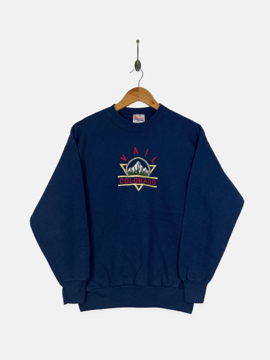 90's Vail Colorado Embroidered Vintage Sweatshirt Size 8