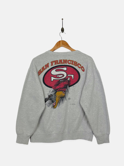 Vintage 1990s Gray San Francisco 49ers Hooded Sweatshirt NFL Size