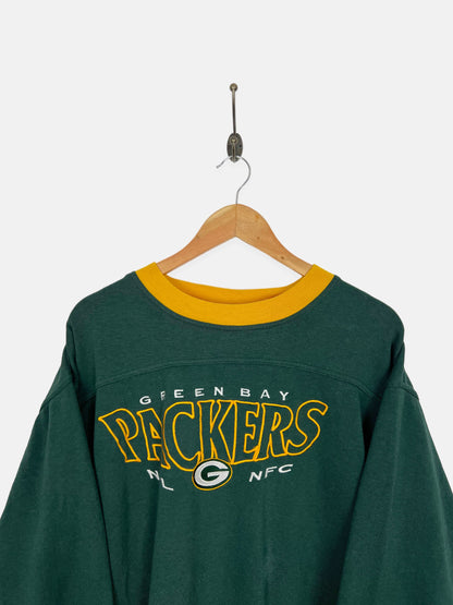 Raglan NFL Green Bay Packers Embroidered Sweatshirt (L)