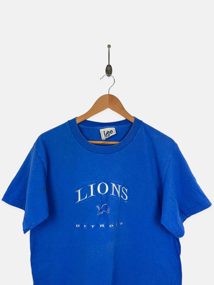 90's Detroit Lions NFL USA Made Embroidered Vintage T-Shirt Size 10