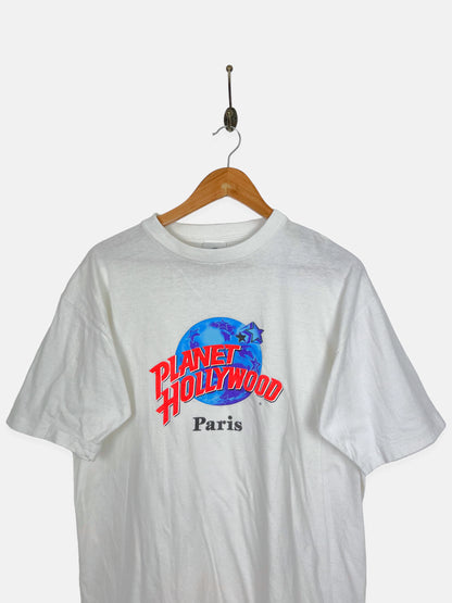 90's Planet Hollywood Paris USA Made Vintage T-Shirt Size 12-14