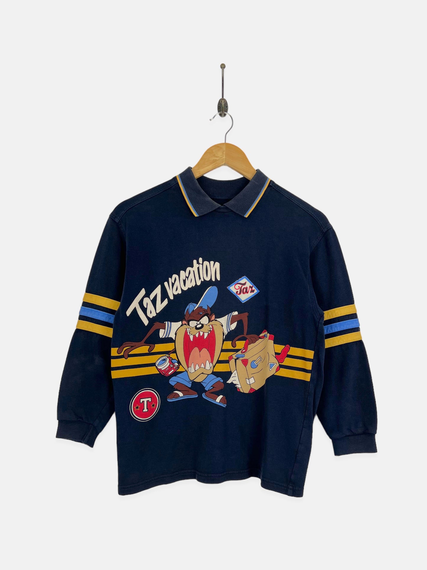 90's Youth Taz Vintage Collared Sweatshirt