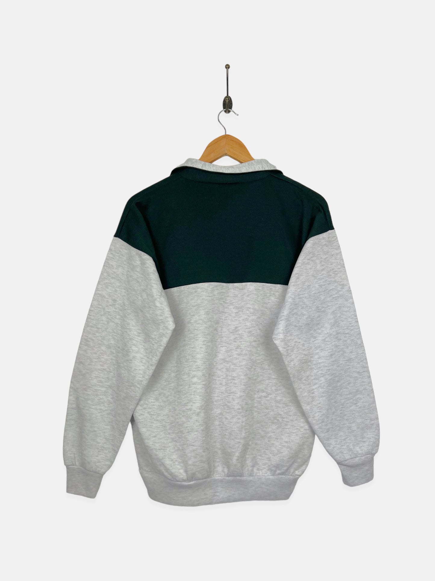 90'S Alaska USA Made Vintage Quarterzip Sweatshirt Size 10