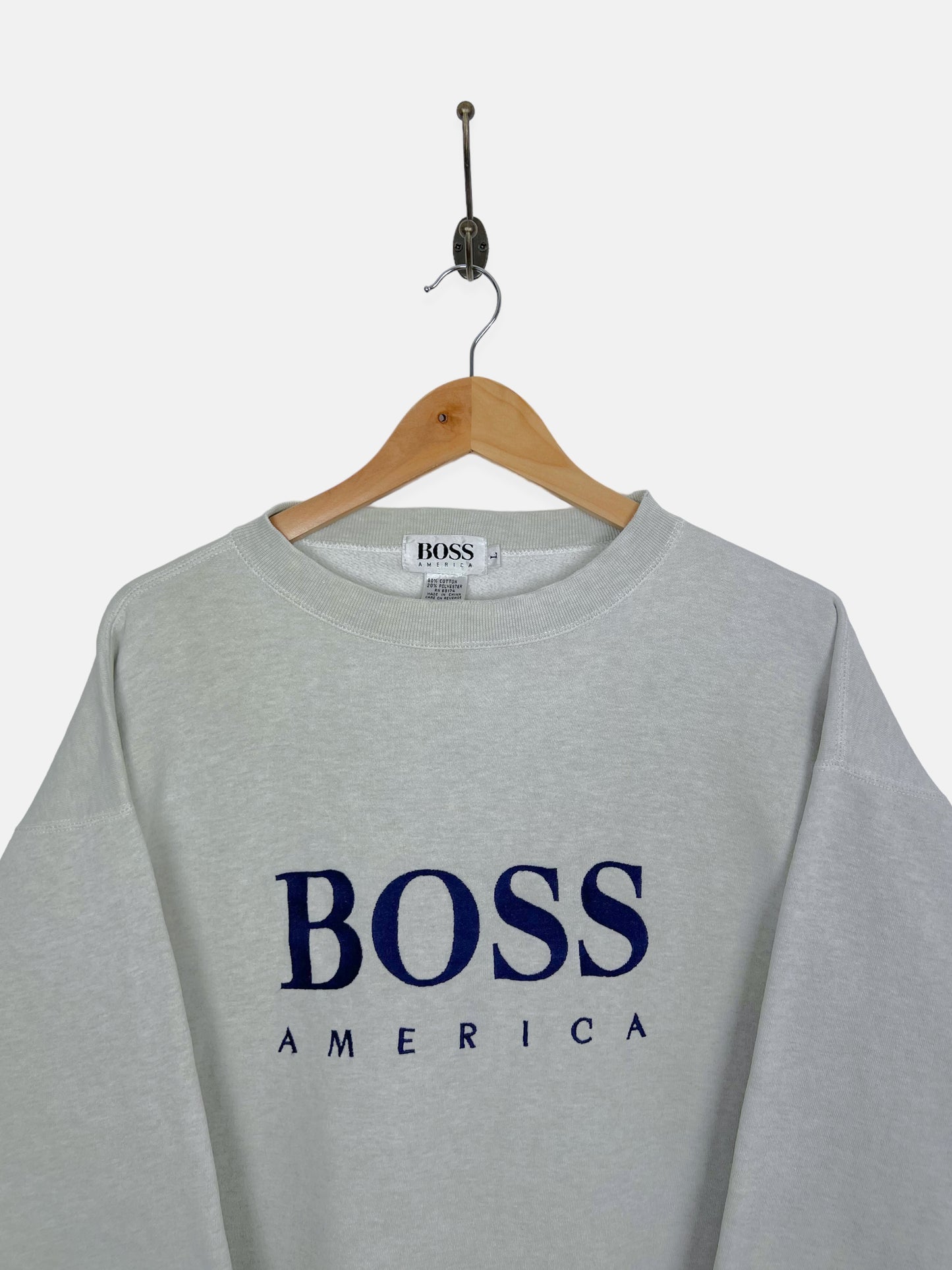 90's Hugo Boss Embroidered Vintage Sweatshirt Size M