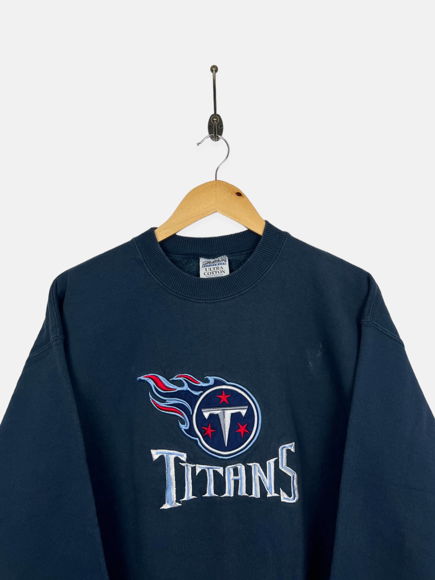 90's Tennessee Titans NFL Embroidered Vintage Sweatshirt Size 10-12