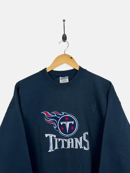 90's Tennessee Titans NFL Embroidered Vintage Sweatshirt Size 10-12