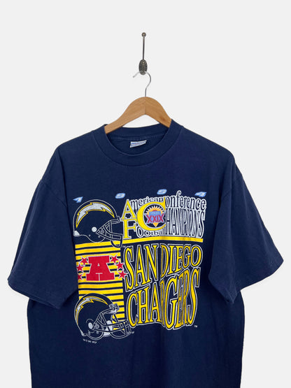 1995 San Diego Chargers NFL USA Made Vintage T-Shirt Size XL