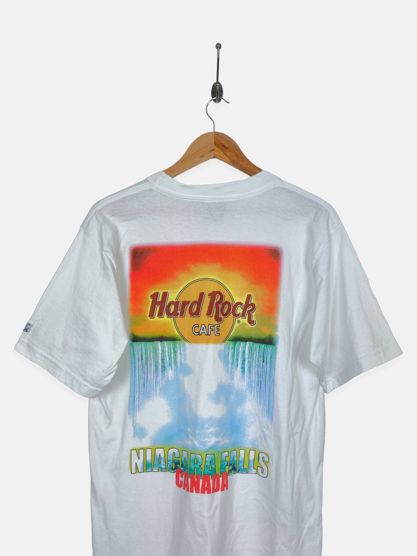 90's Hard Rock Cafe Niagara Falls Canada USA Made Vintage T-Shirt Size 10