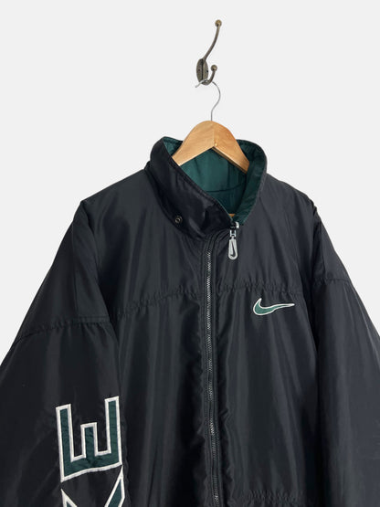 90's Reversible Nike Embroidered Long Jacket Size XL-2XL