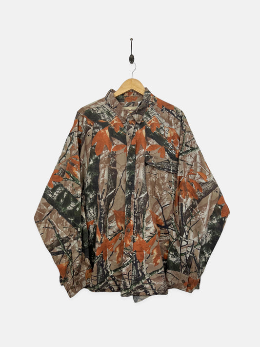 90's Realtree Camo Vintage Button Up Shirt Size 3XL