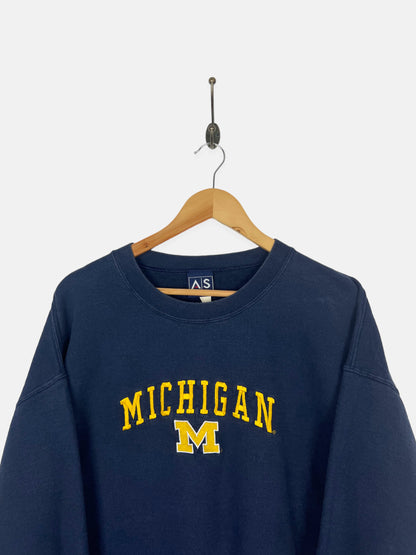 90's Michigan University Embroidered Vintage Sweatshirt Size XL