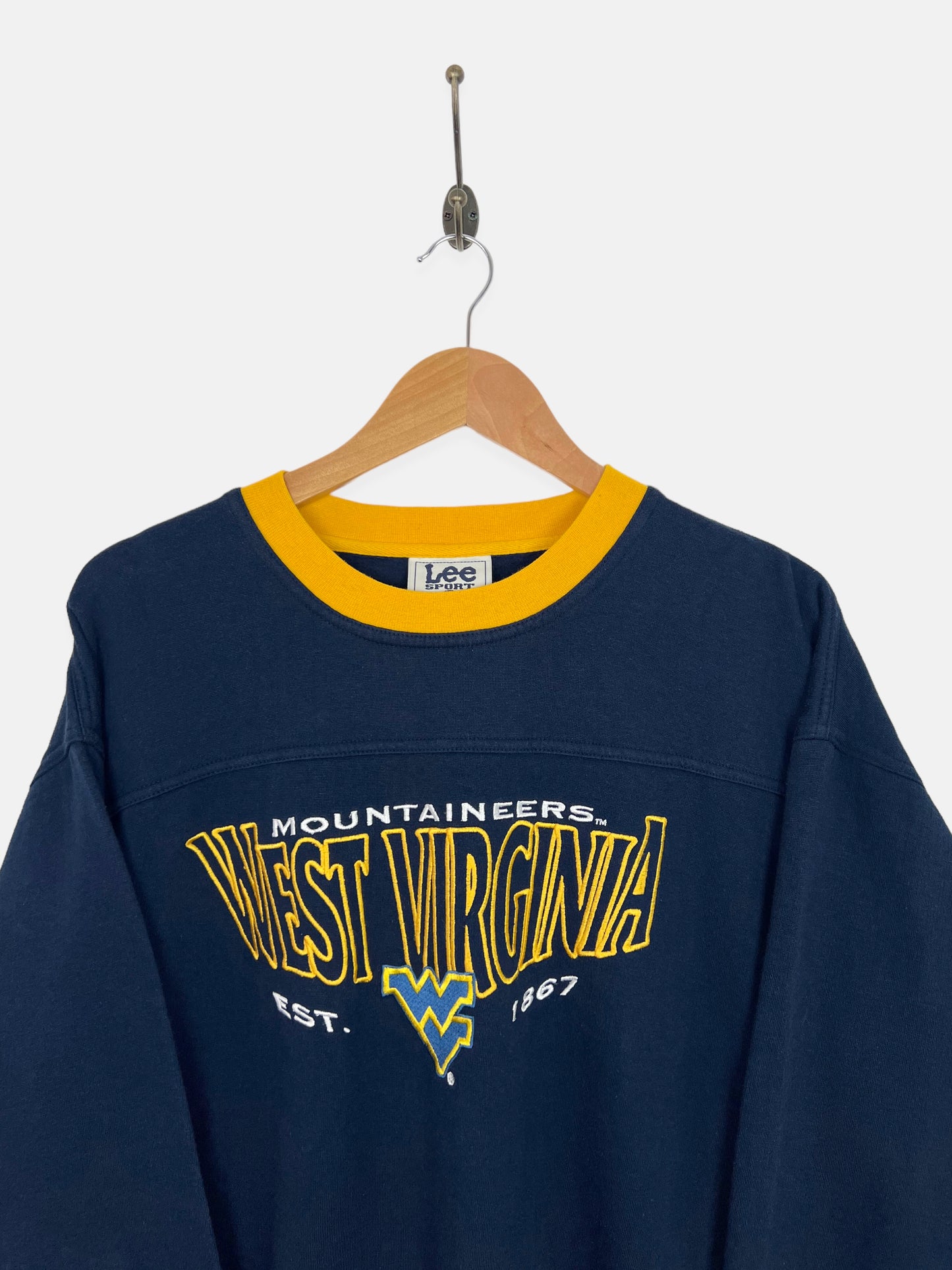 90's West Virginia Mountaineers Embroidered Vintage Sweatshirt Size XL