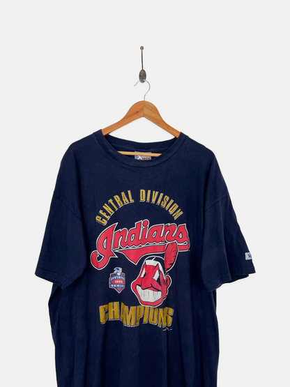 1995 Cleveland Indians MLB USA Made Vintage T-Shirt Size 2XL