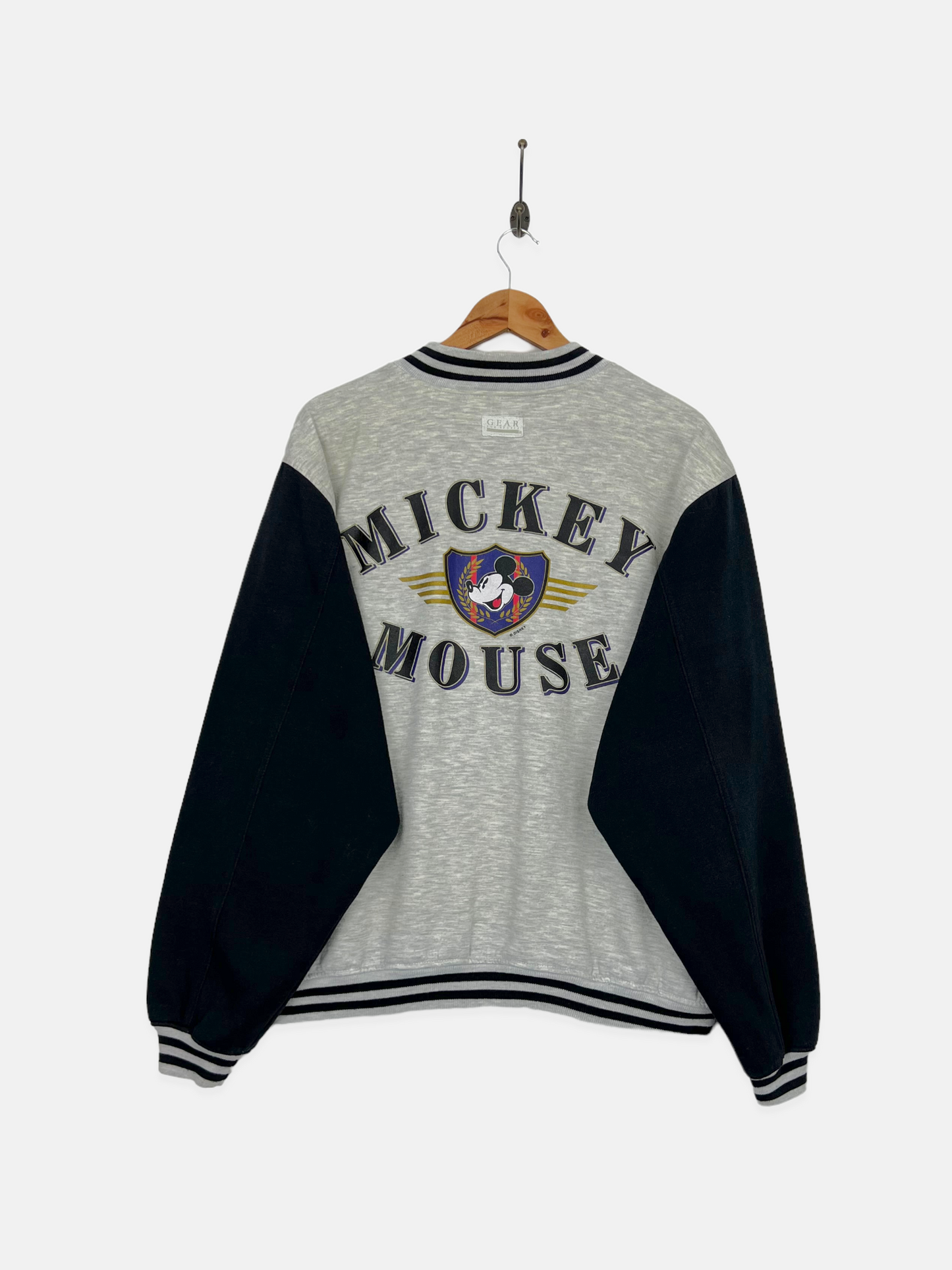 90's Disney Mickey Mouse Vintage Varsity Sweatshirt Size L