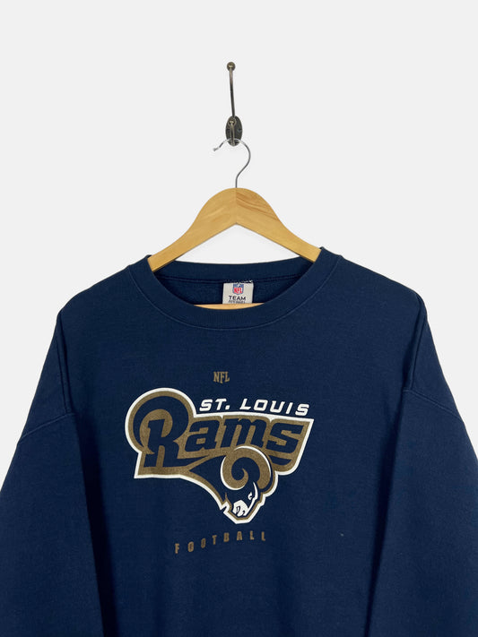 Vintage 90's St. Louis Rams Football Hoodie Size - Depop