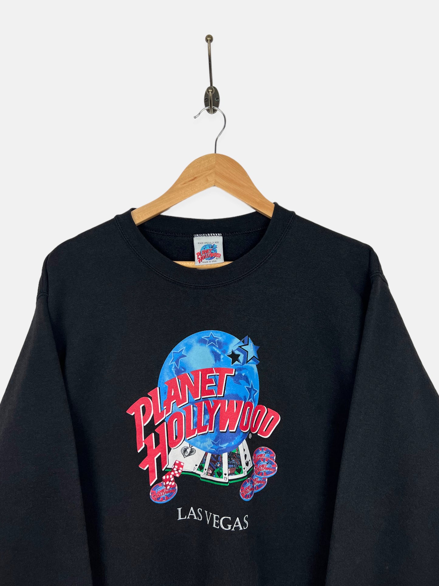 90's Planet Hollywood Las Vegas USA Made Vintage Sweatshirt Size 10-12