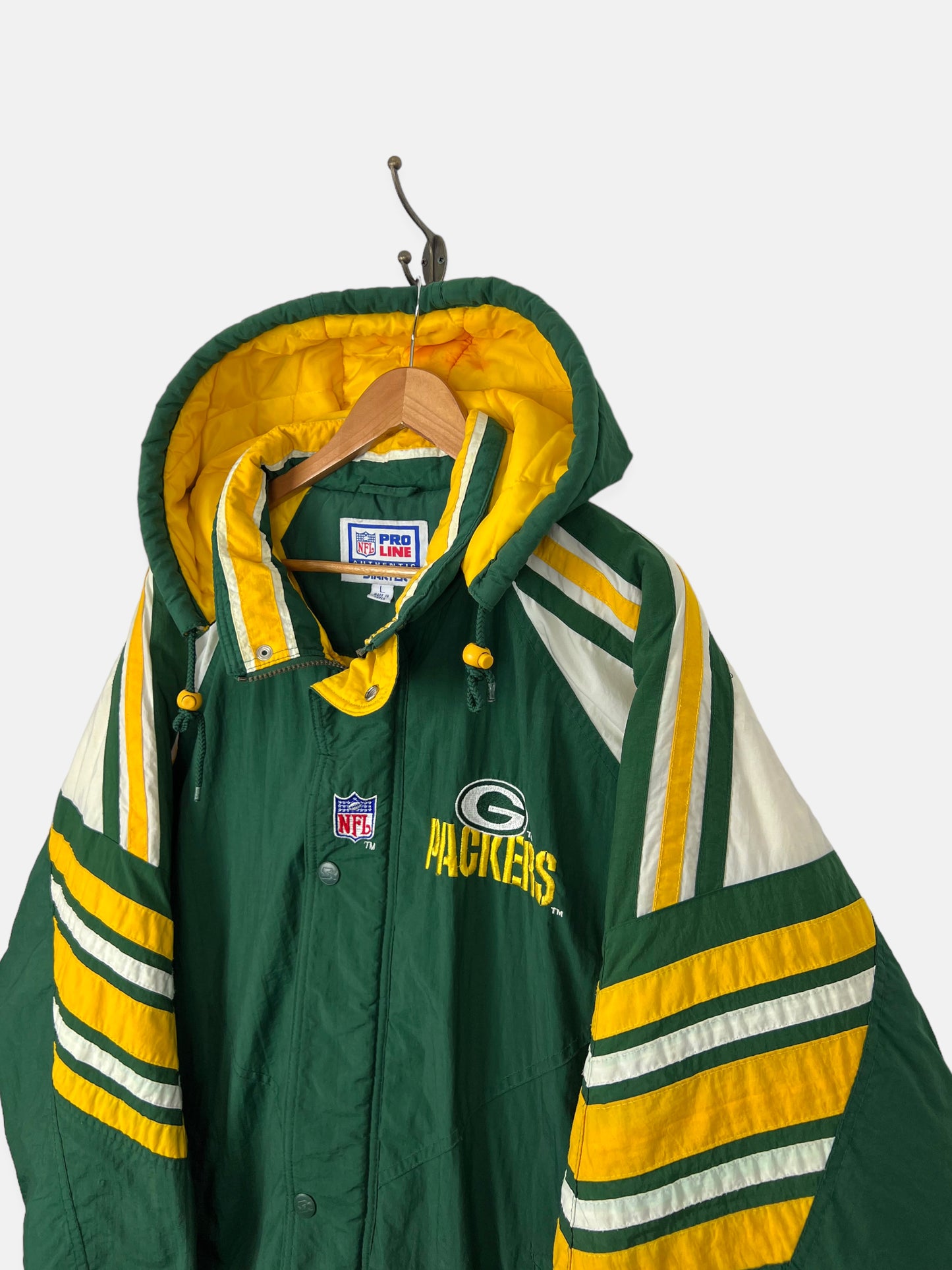 Starter Greenbay Packers Medium Vintage Stadium Puffer Jacket