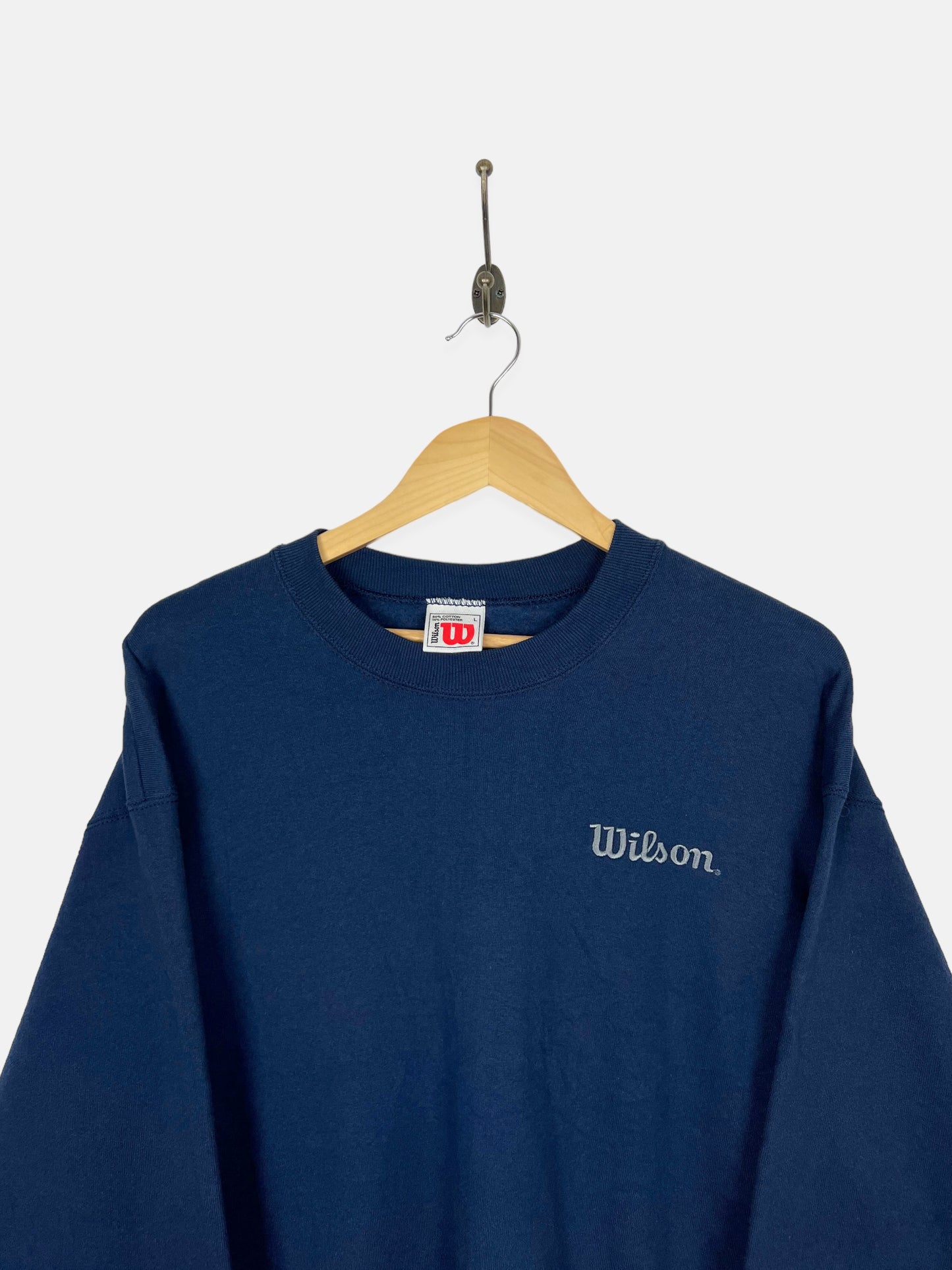 90's Wilson USA Made Embroidered Vintage Sweatshirt Size L