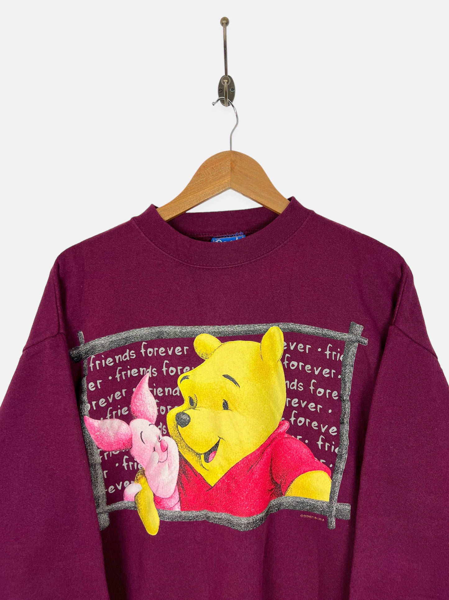 90's Disney Winnie The Pooh USA Made Vintage Sweatshirt Size 12