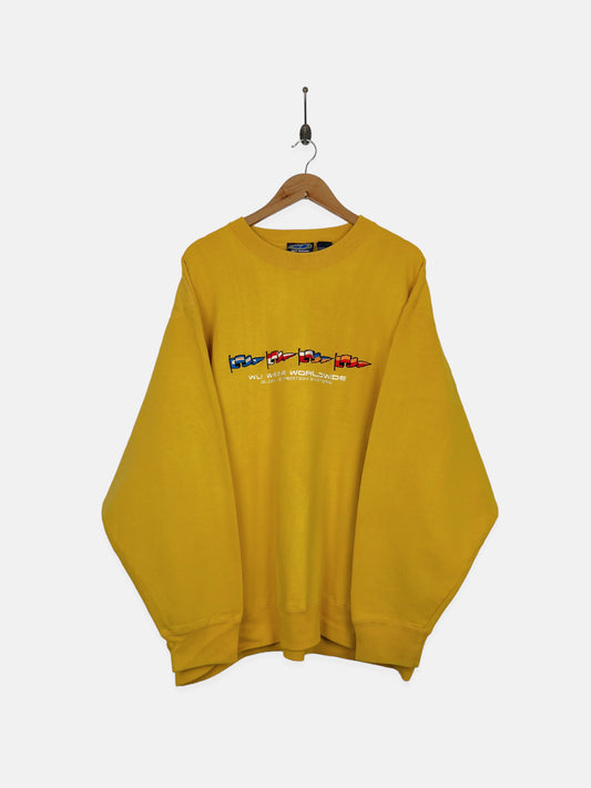 90's Wu-Tang Wu Wear Worldwide Embroidered Vintage Sweatshirt Size 2-3XL