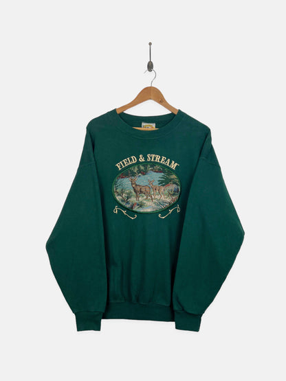 90's Field & Stream USA Made Embroidered Vintage Sweatshirt Size L