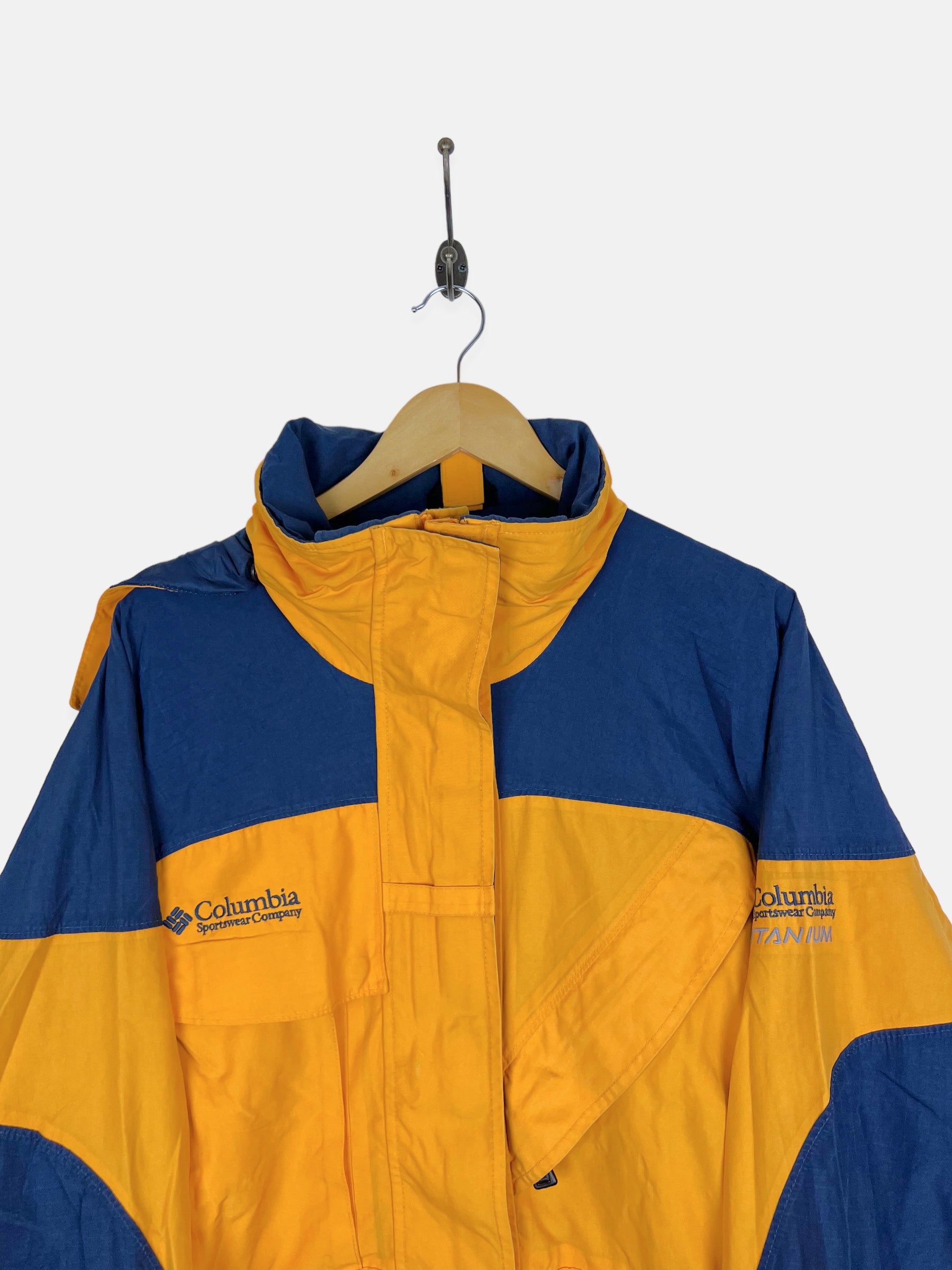 Blue and clearance yellow columbia jacket