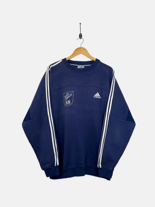 90's Adidas Blaue Forelle 88 Embroidered Vintage Sweatshirt Size XL-2XL