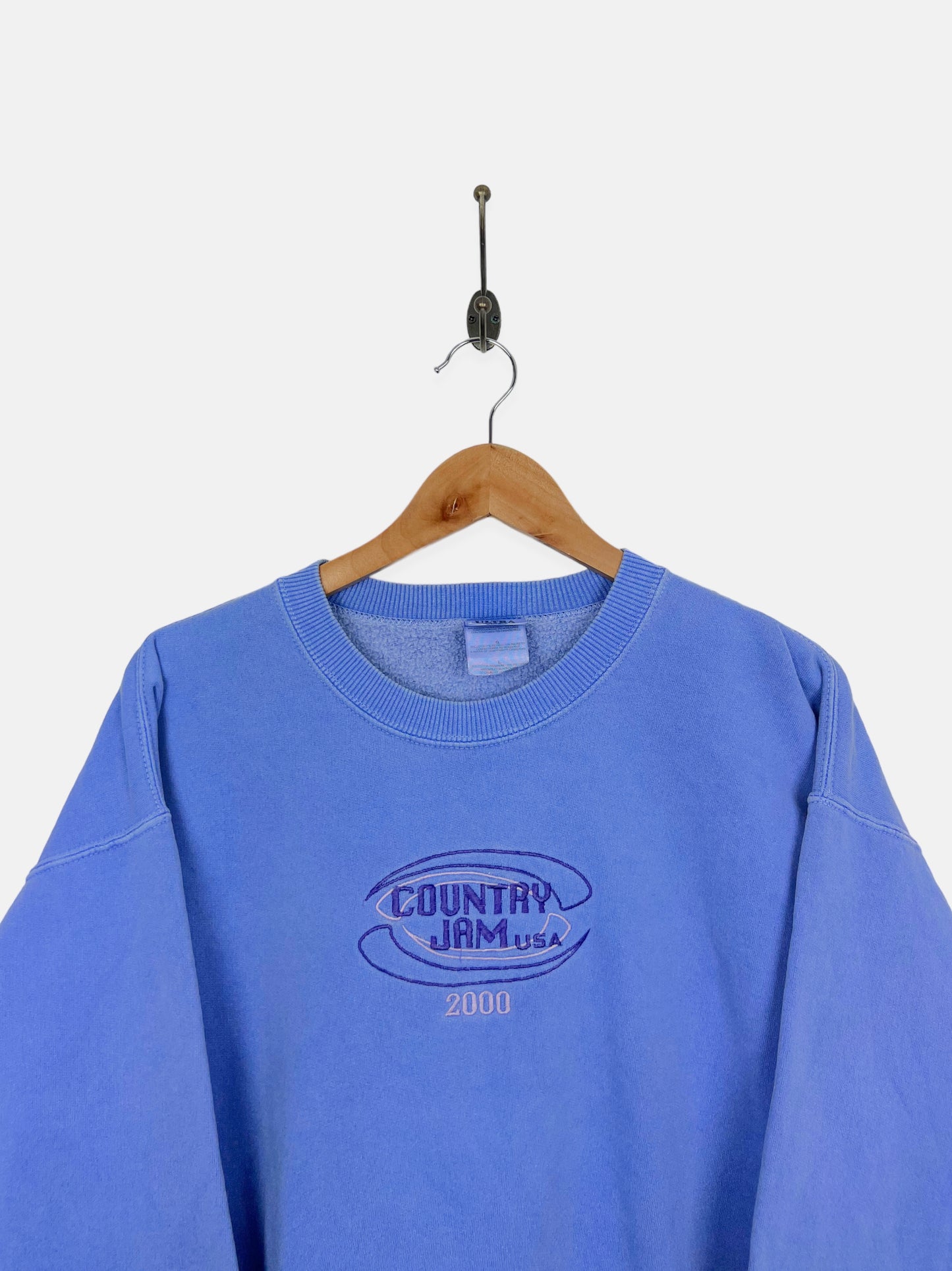 Country Jam USA 2000 Embroidered Vintage Sweatshirt Size 10