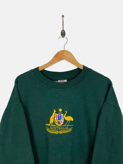 90's Australia Made Embroidered Vintage Sweatshirt Size L-XL