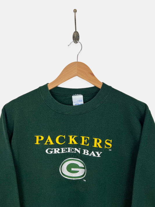 Embroidered Vintage 90s Green Bay Packers Sweatshirt/green Bay