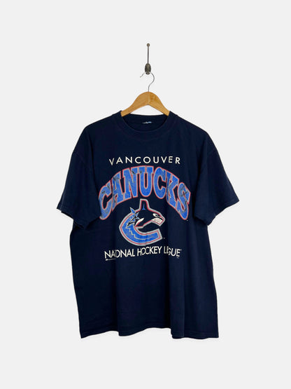 90's Vancouver Canucks NHL Vintage T-Shirt Size L-XL