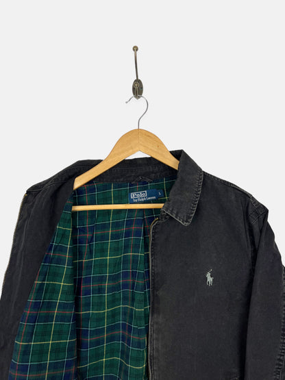 90's Ralph Lauren Embroidered Plaid Lined Vintage Jacket Size M-L