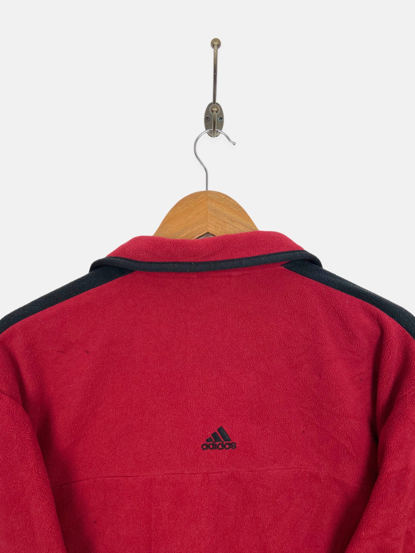 90's Adidas Embroidered Vintage Zip-Up Fleece Size M-L