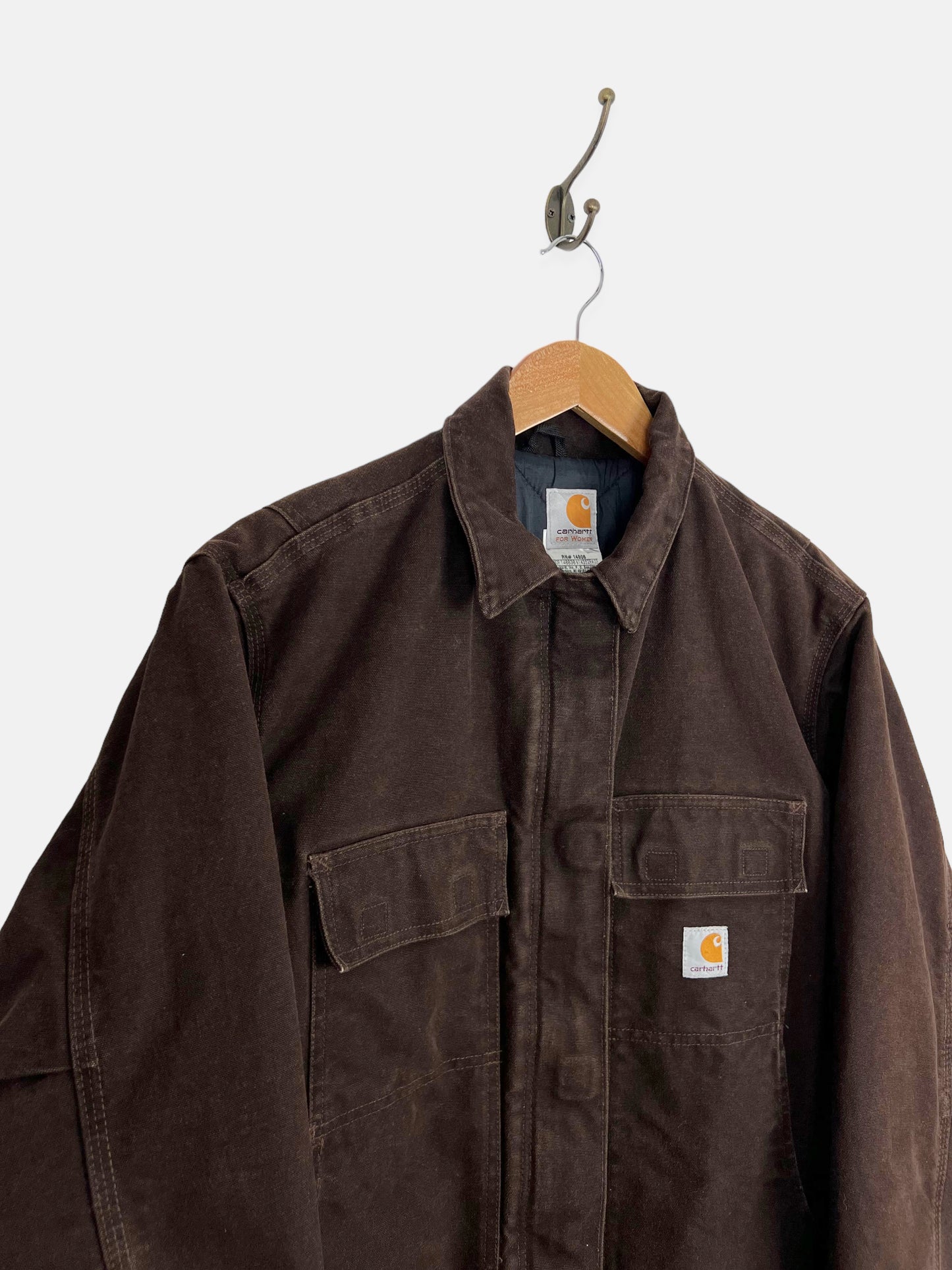 90's Carhartt Heavy Duty Quilt Lined Vintage Jacket Size L