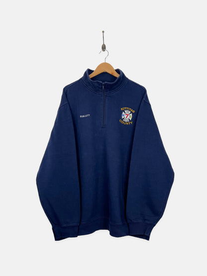 90's Kittitas County Fire Rescue Embroidered Vintage Quarterzip Sweatshirt Size 2-3XL